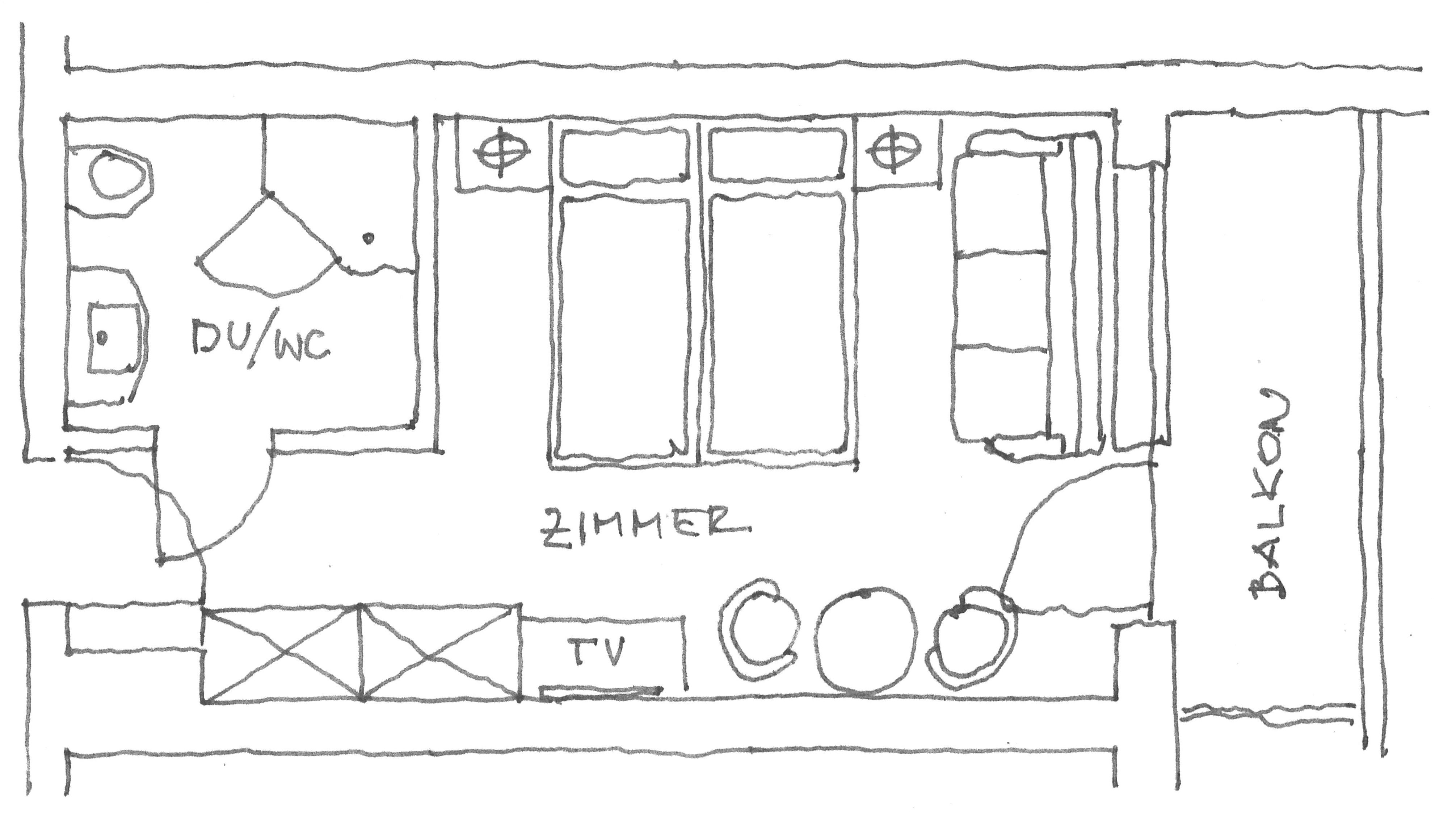 Grundriss Komfortzimmer